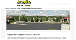 Desktop Screenshot of jerrysasphaltpaving.com